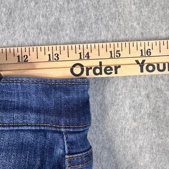 Loft Jeans Blue Women 25/0 Distressed Denim Modern Skinny HighRise Crop Raw Hem - Picture 10 of 13